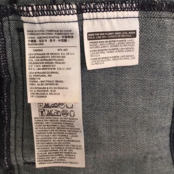 Levi’s jean jacket dark wash SIZE SMALL Like new cond - Picture 7 of 9